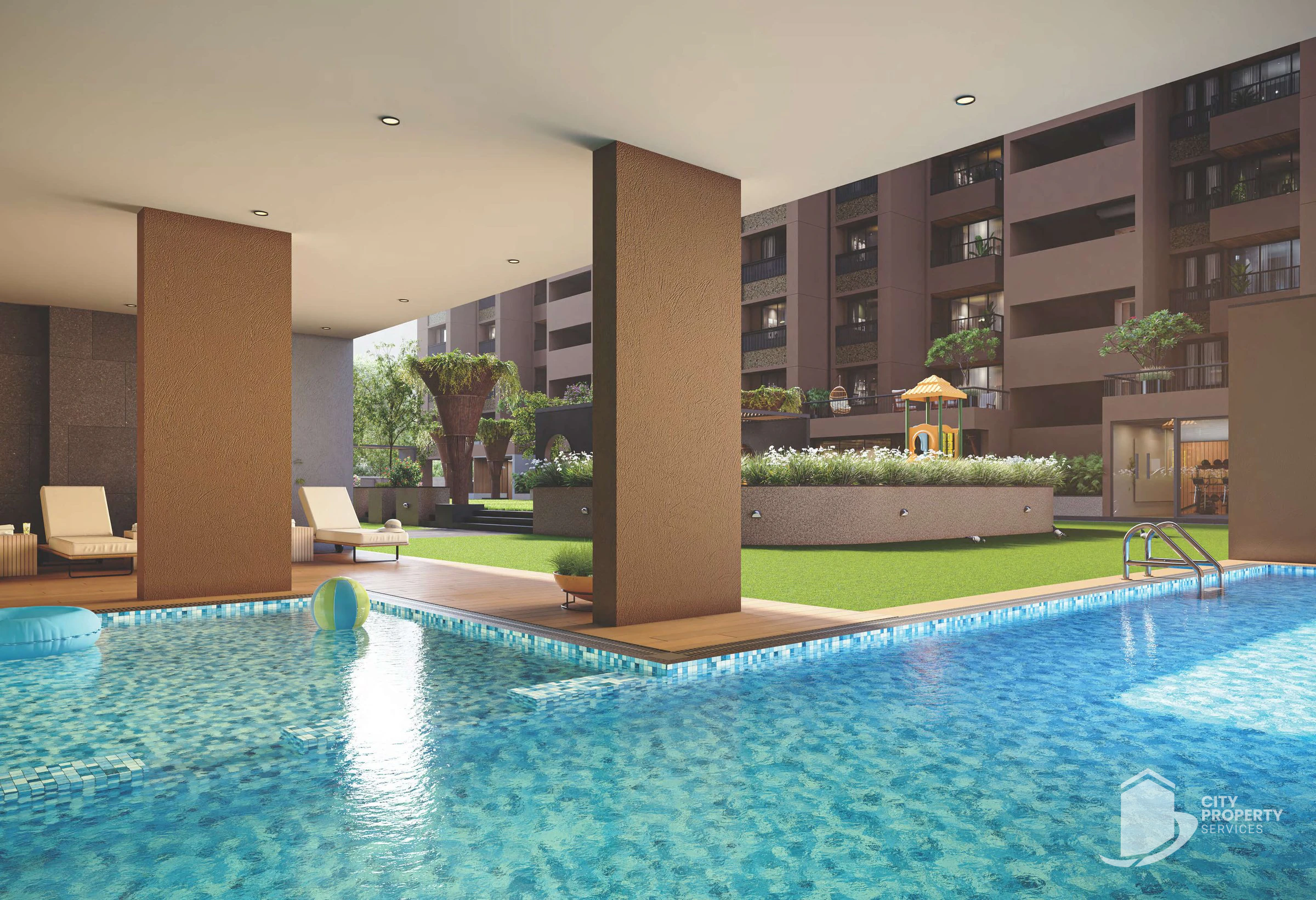 Celestial Garden Living, Shilaj, swimming pool | City Property Services