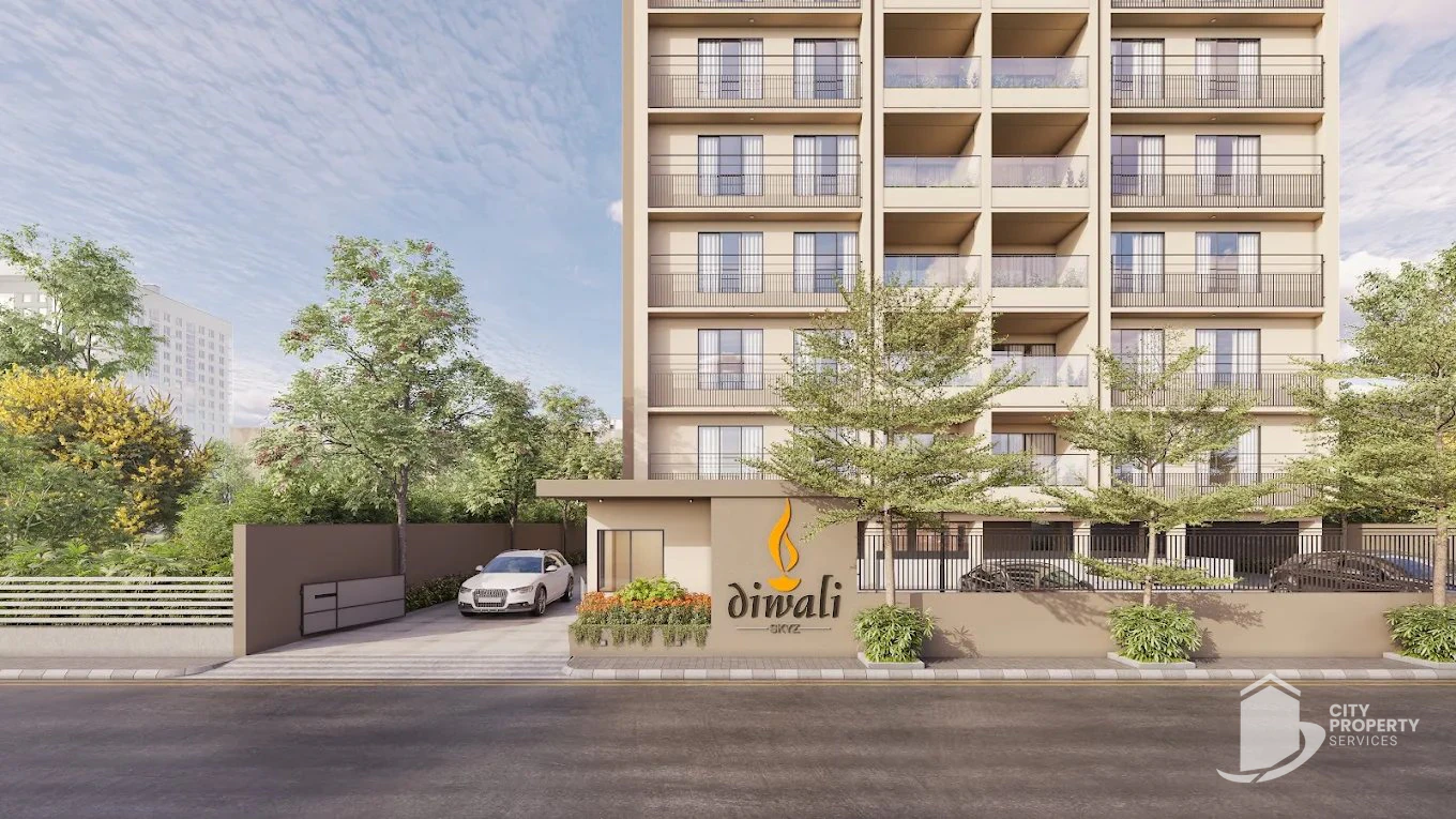 Diwali Skyz, Vaishnodevi Circle, entrance | City Property Services