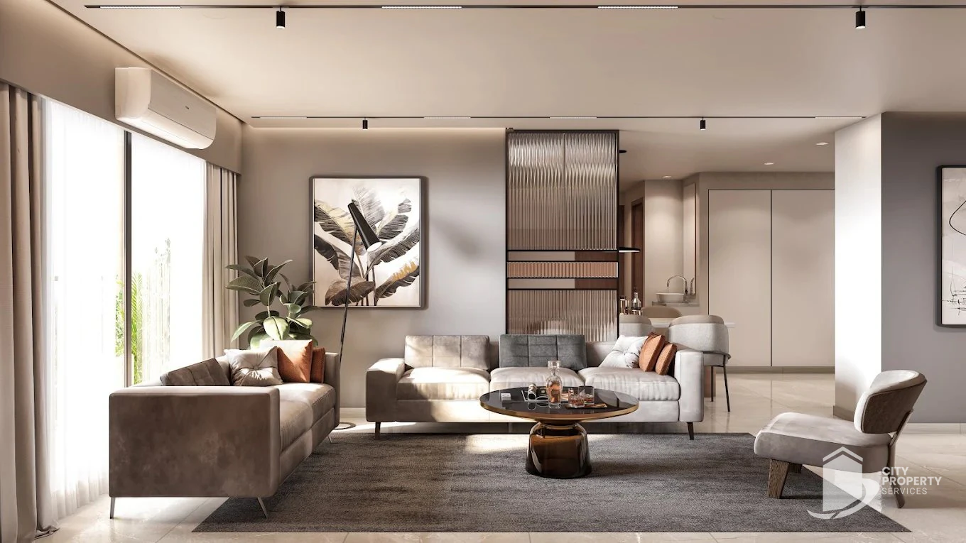 Diwali Skyz, Vaishnodevi Circle, living room | City Property Services