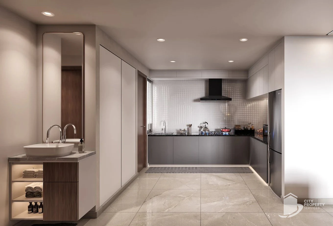 Diwali Skyz, Vaishnodevi Circle, kitchen | City Property Services