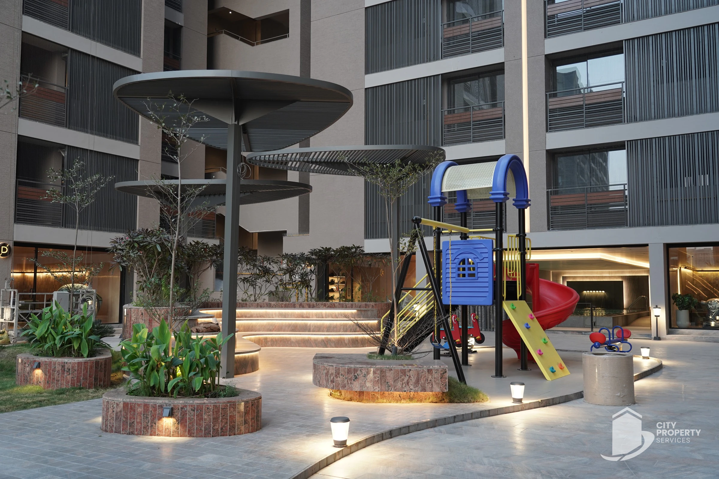 Eminence 96, Thaltej, kids' play area | City Property Services
