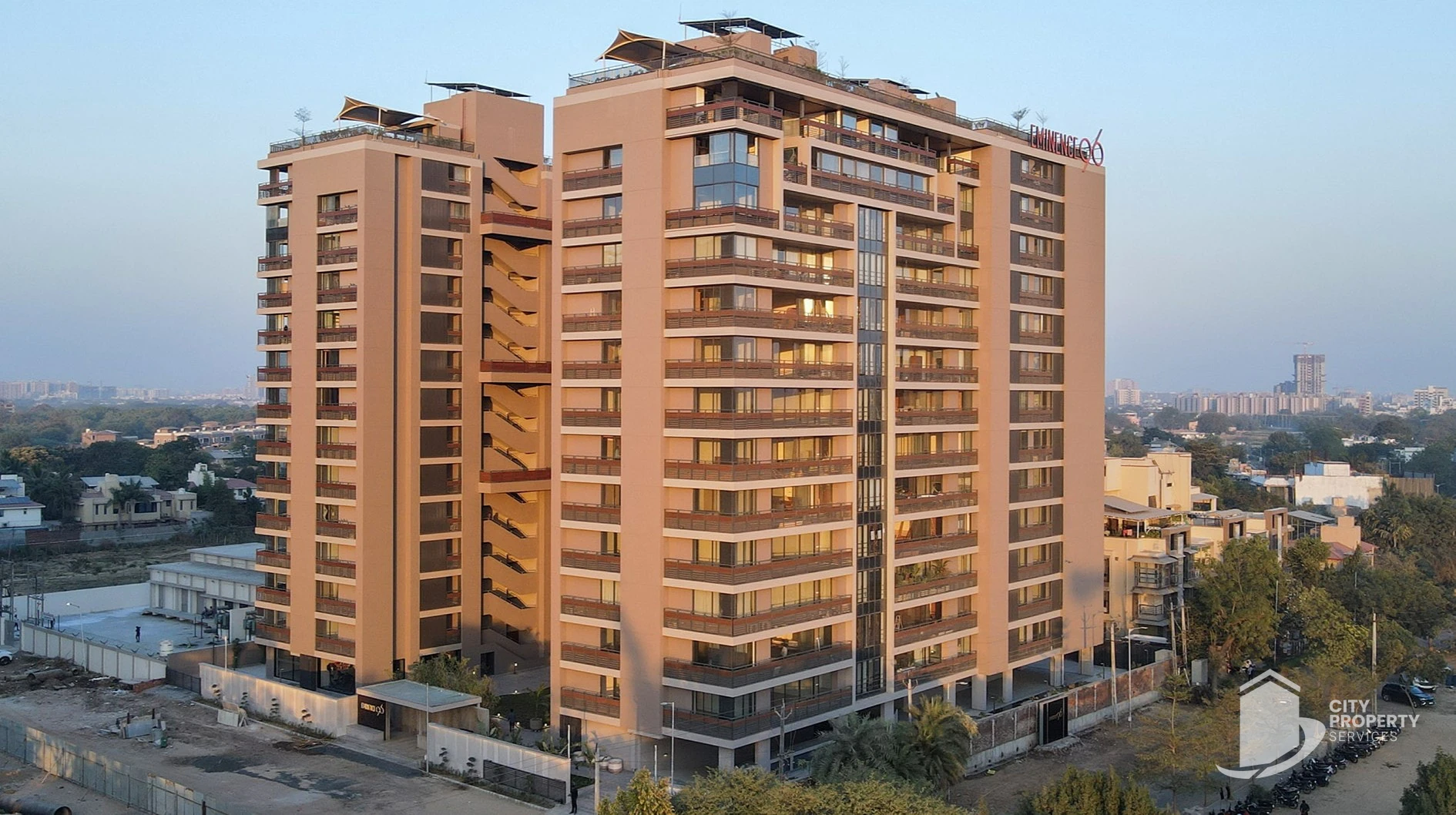Eminence 96, Thaltej, living room | City Property Services
