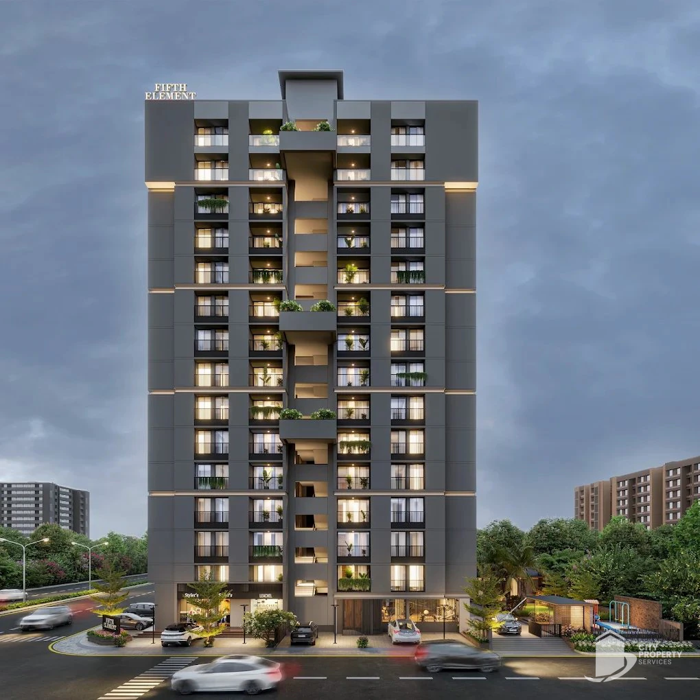 Fifth Element, Shilaj, night view | City Property Services