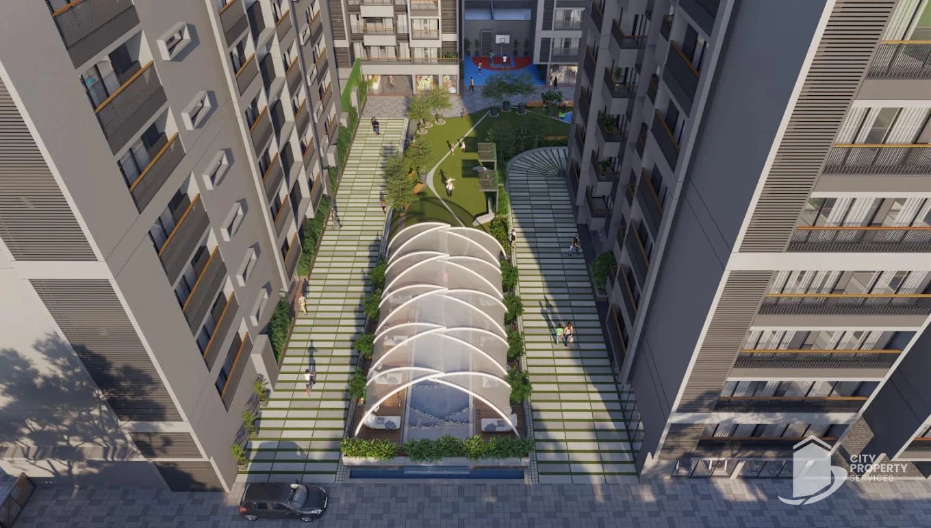 Ganesh Legacy, Vaishnodevi Circle, aerial view | City Property Services