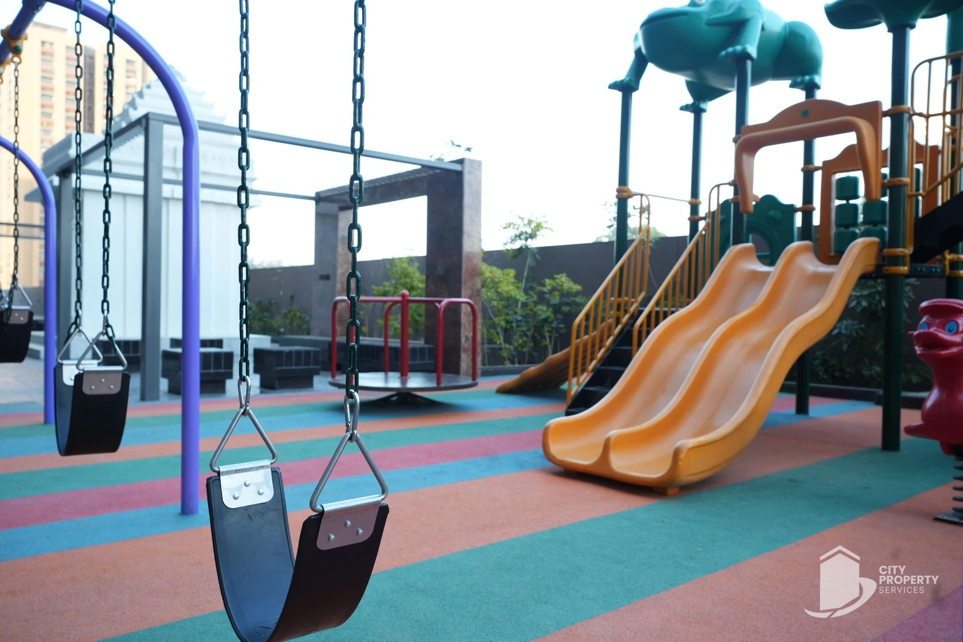 Kaveri Soham Vivanta, Shilaj, kids' play area | City Property Services