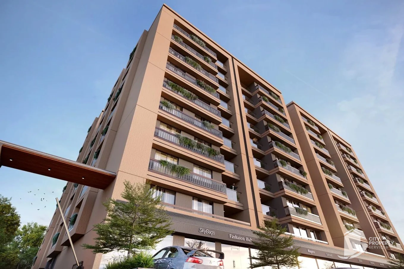 Keshvam Clifton, Vaishnodevi Circle, exterior | City Property Services