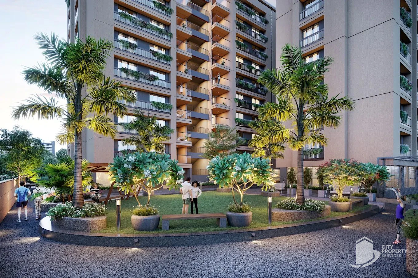 Keshvam Clifton, Vaishnodevi Circle, landscape | City Property Services