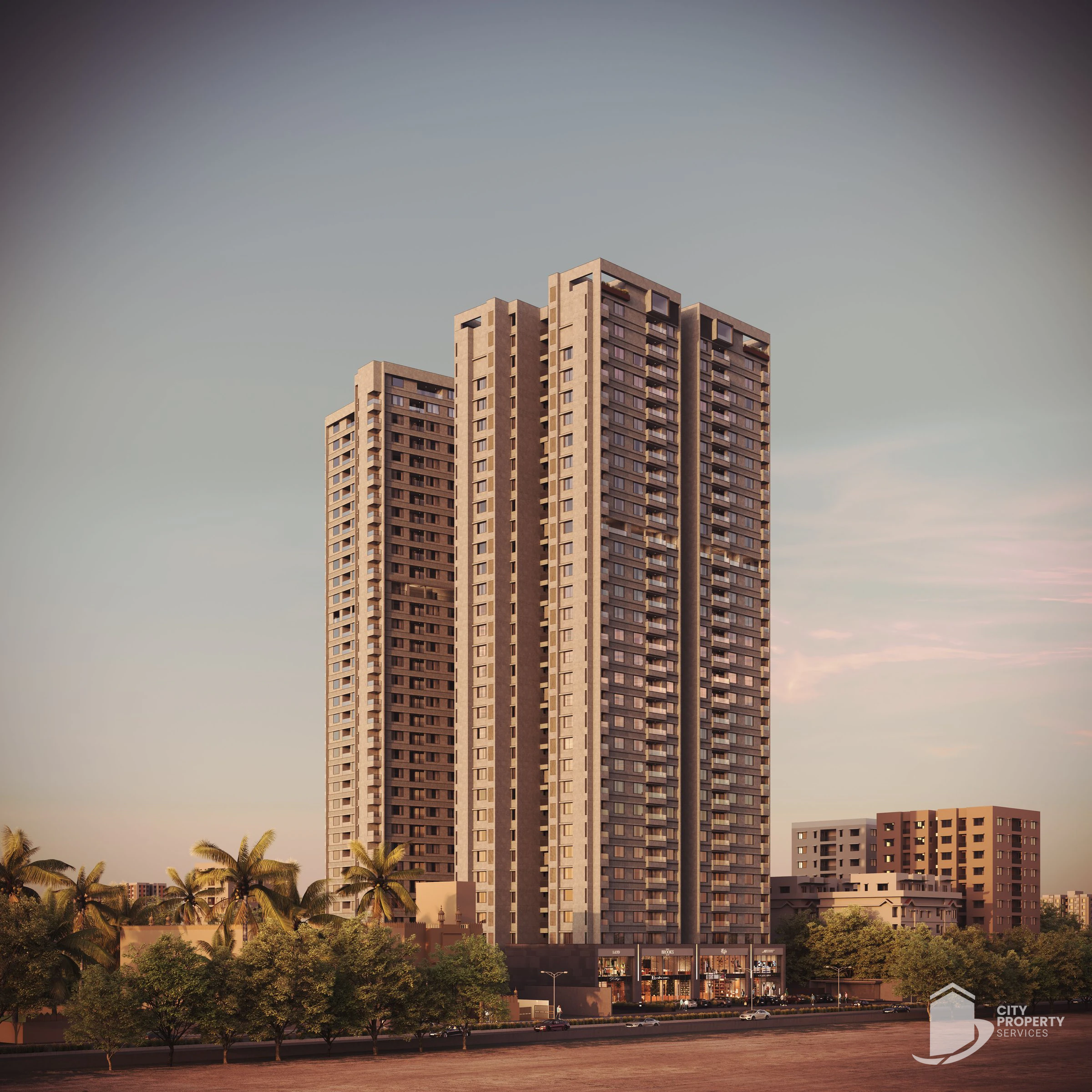 Oeuvre Iconic, Bodakdev, exterior | City Property Services