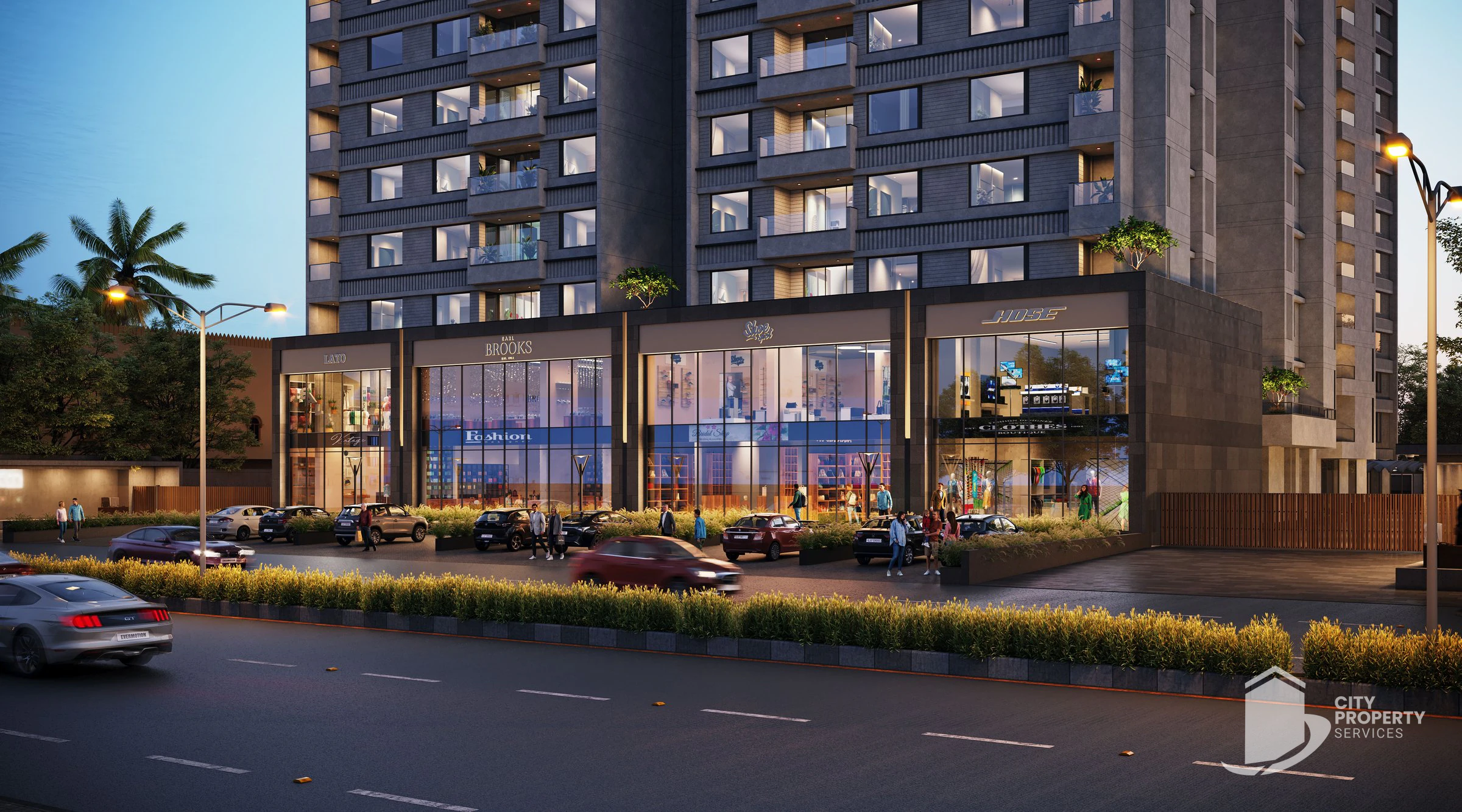 Oeuvre Iconic, Bodakdev, entrance | City Property Services