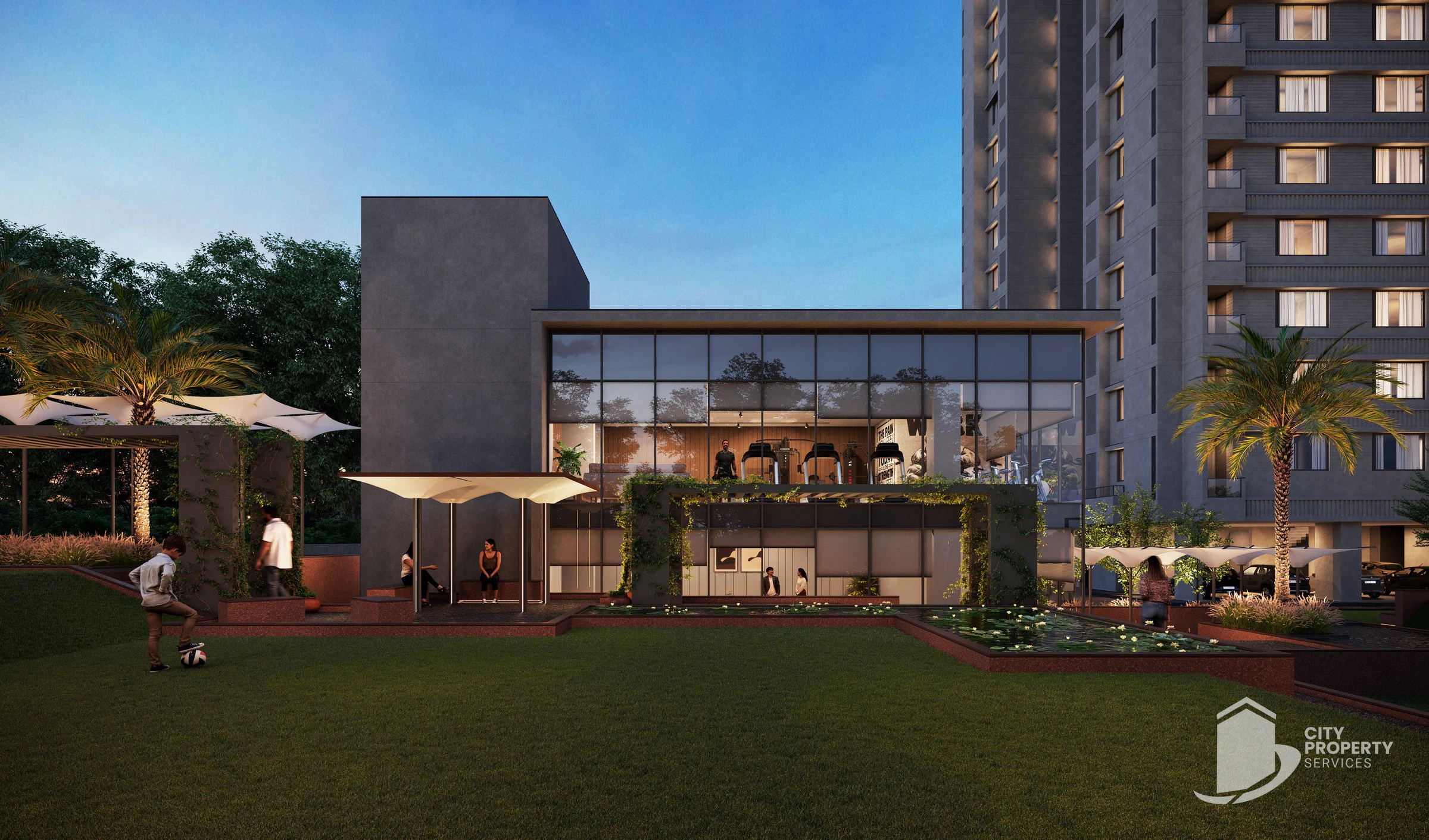 Oeuvre Iconic, Bodakdev, clubhouse | City Property Services