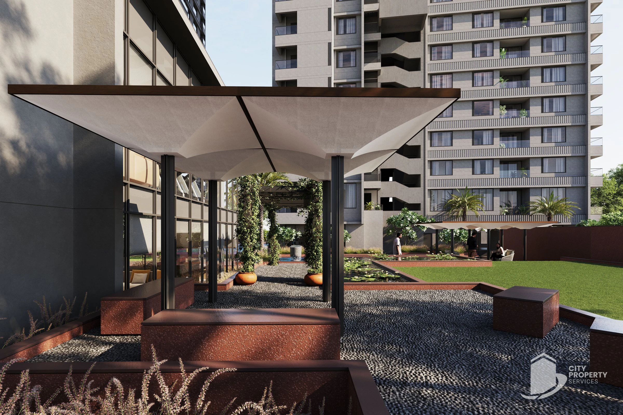 Oeuvre Iconic, Bodakdev, landscape | City Property Services