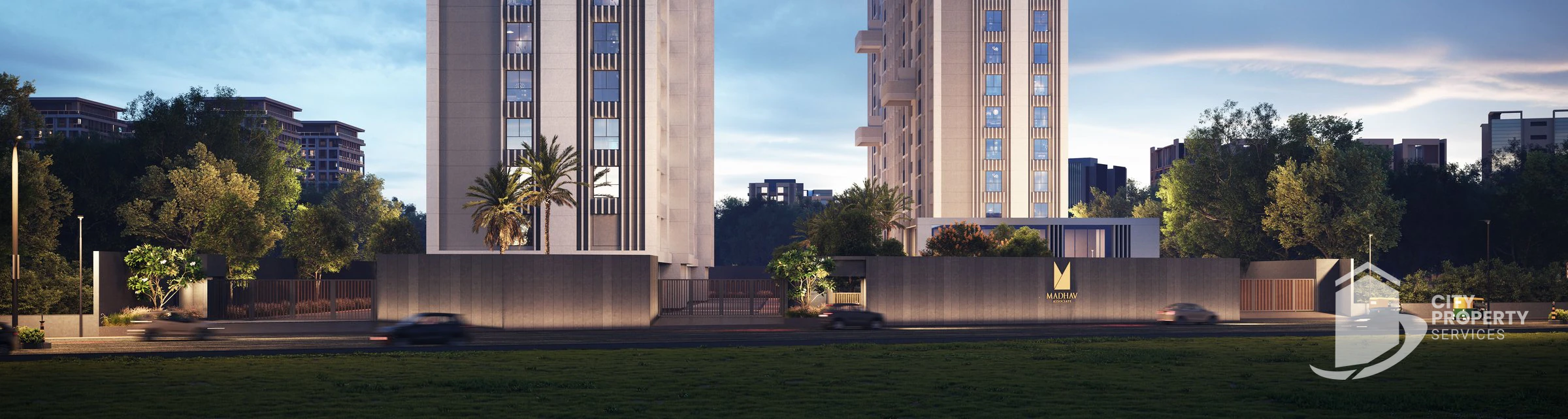 Oeuvre Iconic 2, Thaltej, entrance | City Property Services