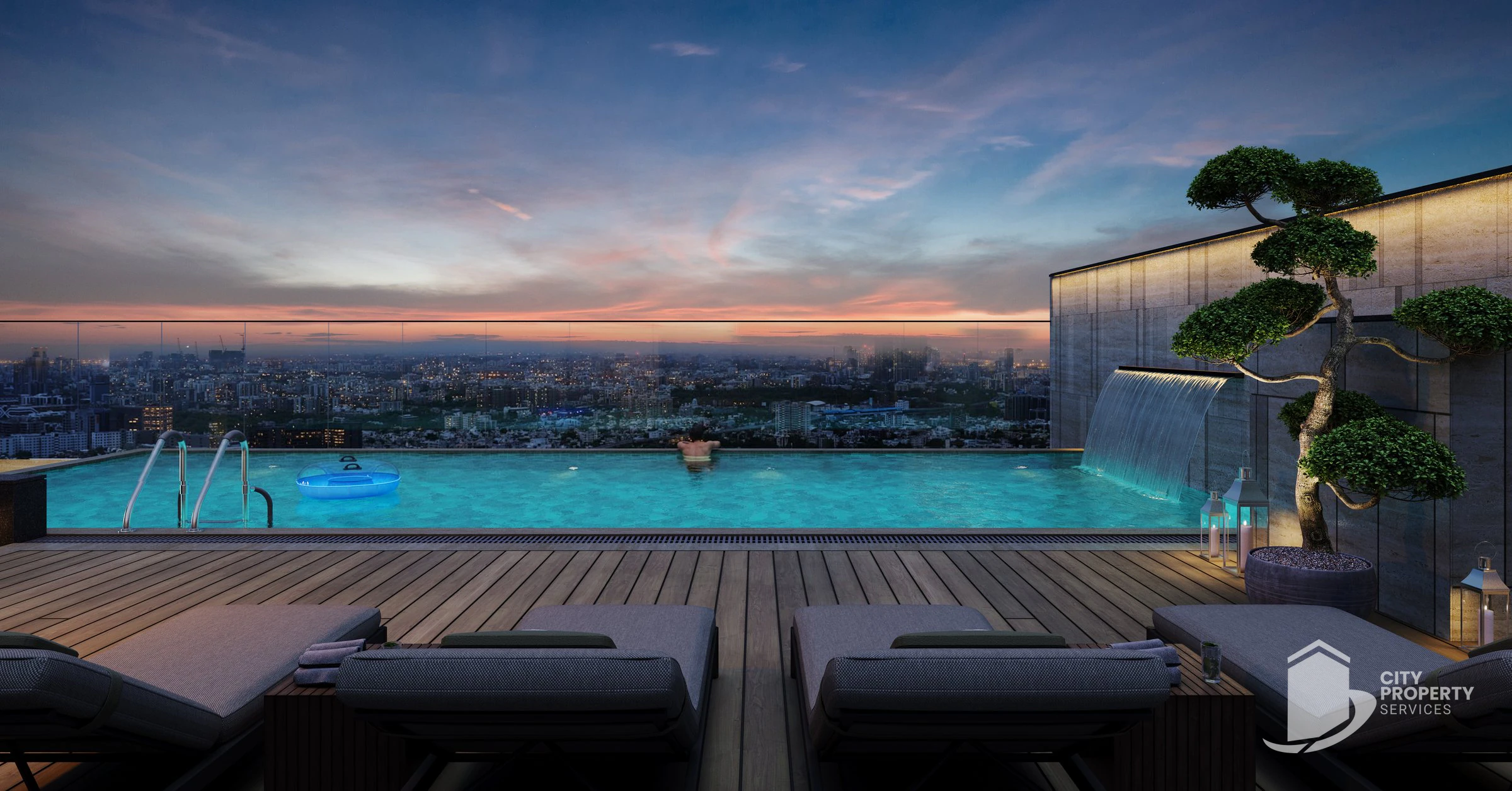 Oeuvre Iconic 2, Thaltej, rooftop | City Property Services