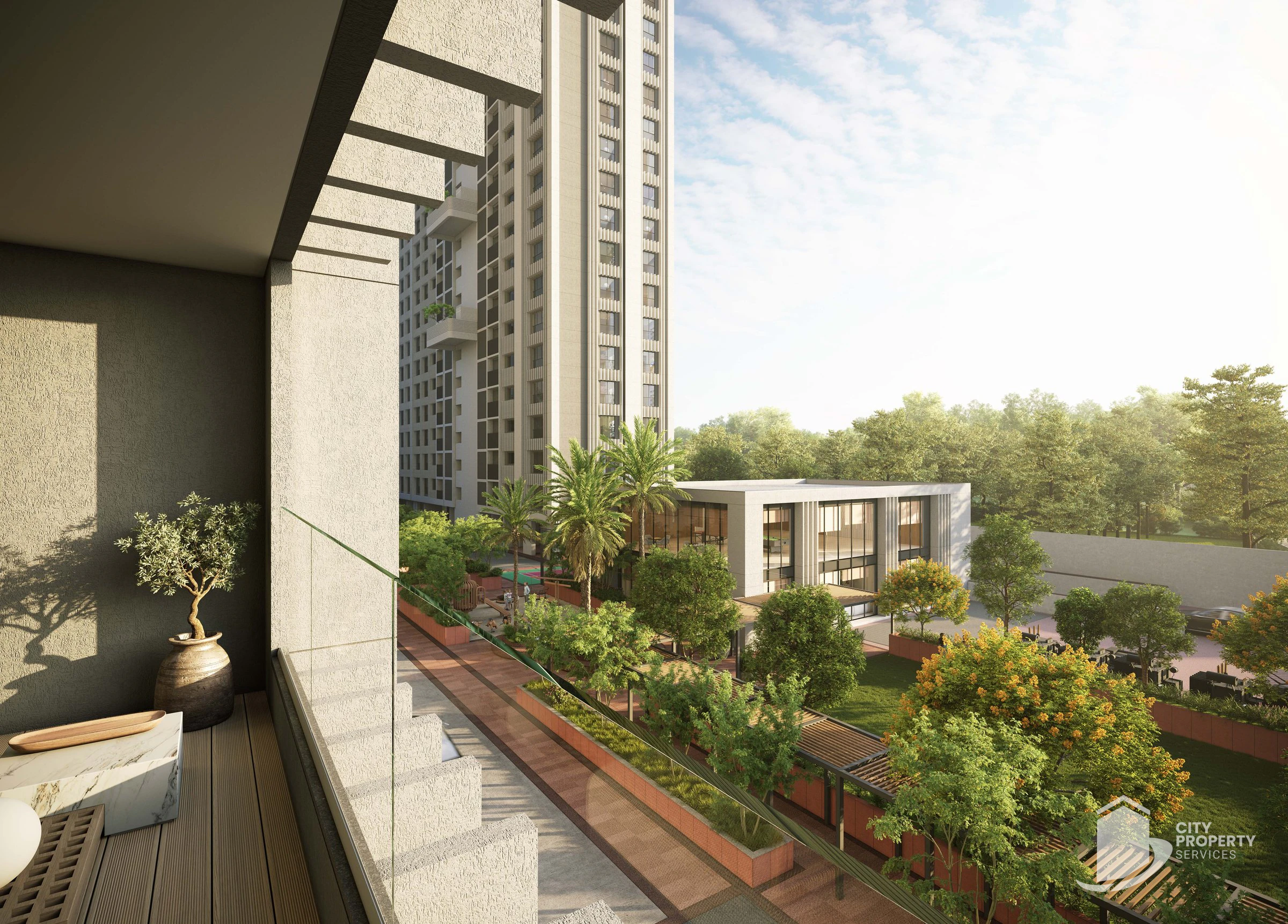 Oeuvre Iconic 2, Thaltej, balcony | City Property Services