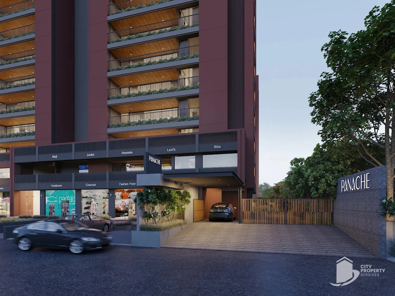 Panache, Vaishnodevi Circle, entrance | City Property Services