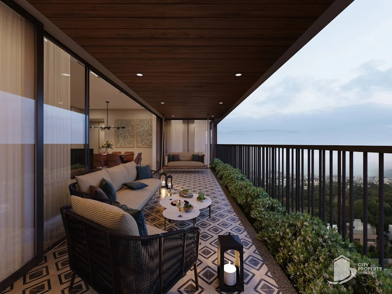 Panache, Vaishnodevi Circle, balcony | City Property Services