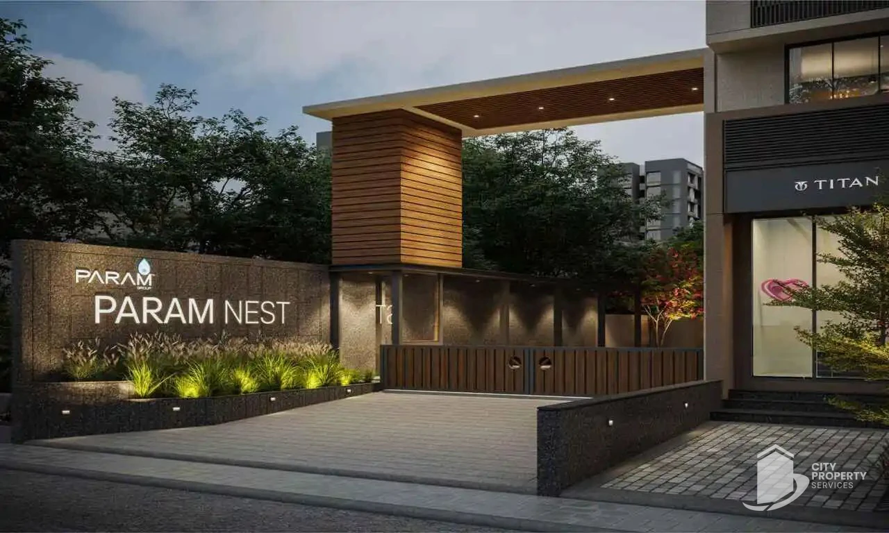 Param Nest, Shilaj, entrance | City Property Services