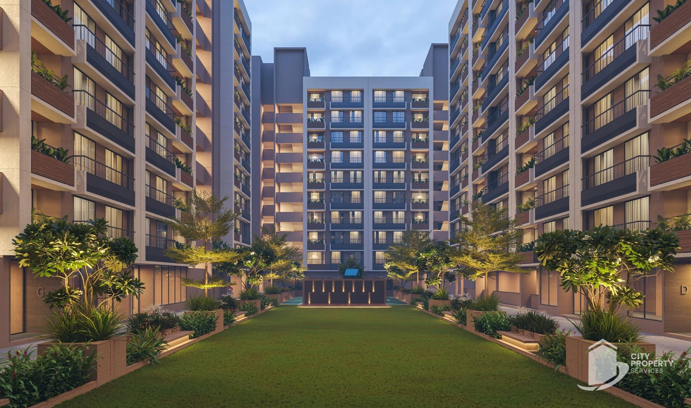 Param Nest, Shilaj, landscape | City Property Services
