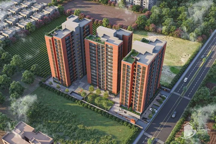 Royal Crown, Vaishnodevi Circle, aerial view | City Property Services