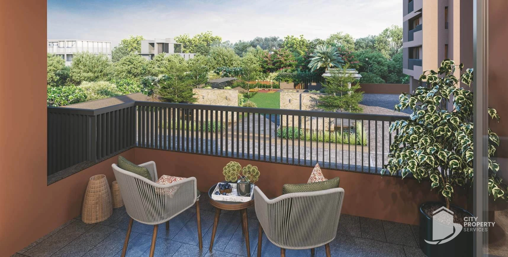 Royal Opulence, Vaishnodevi Circle, balcony | City Property Services