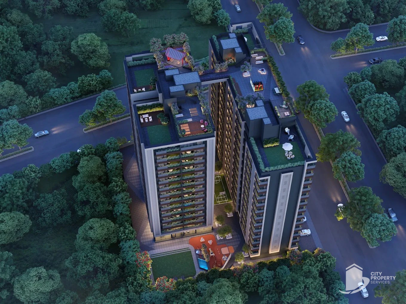 Samatva Amaryllis, Science City, aerial view | City Property Services