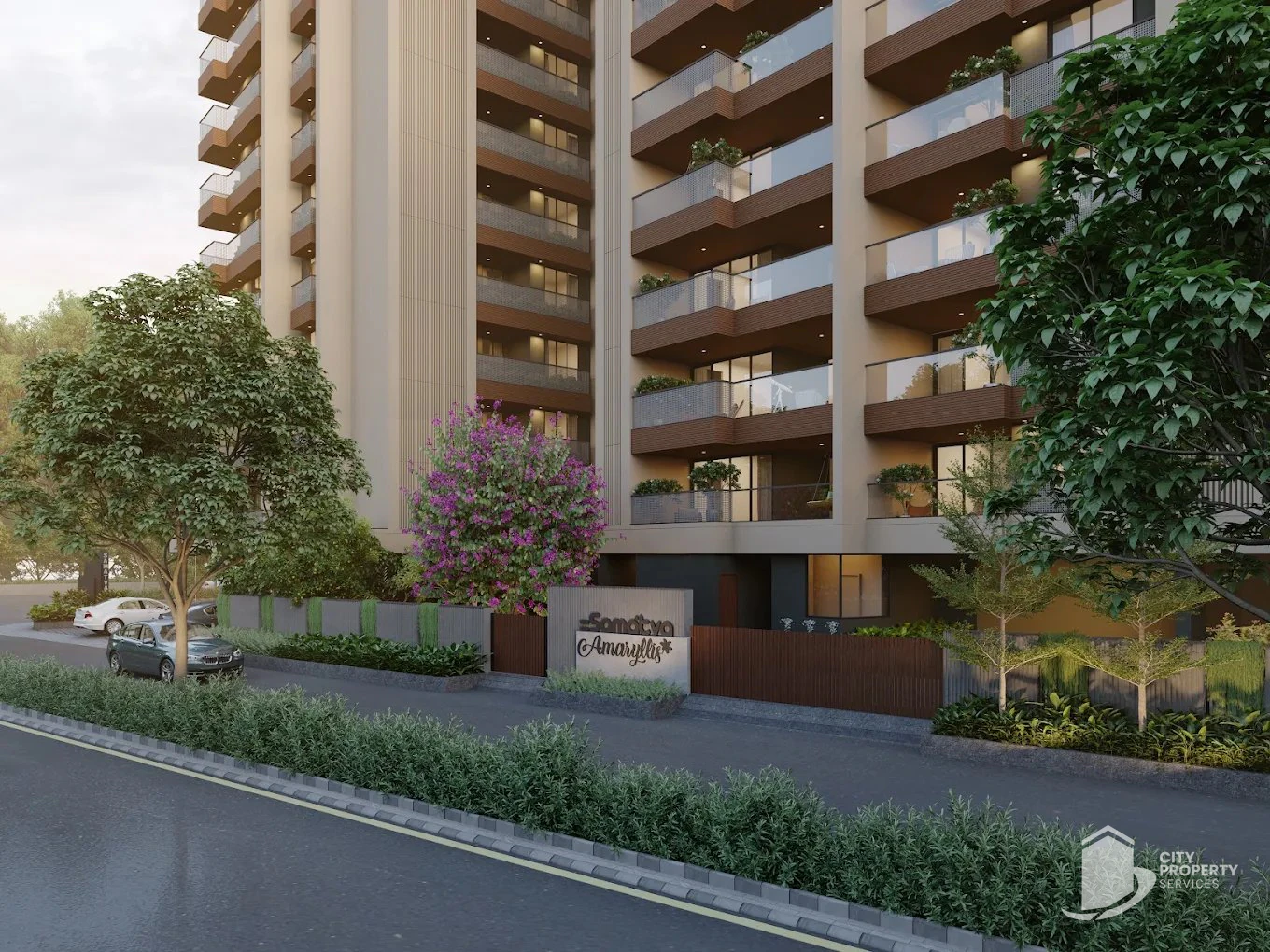 Samatva Amaryllis, Science City, entrance | City Property Services