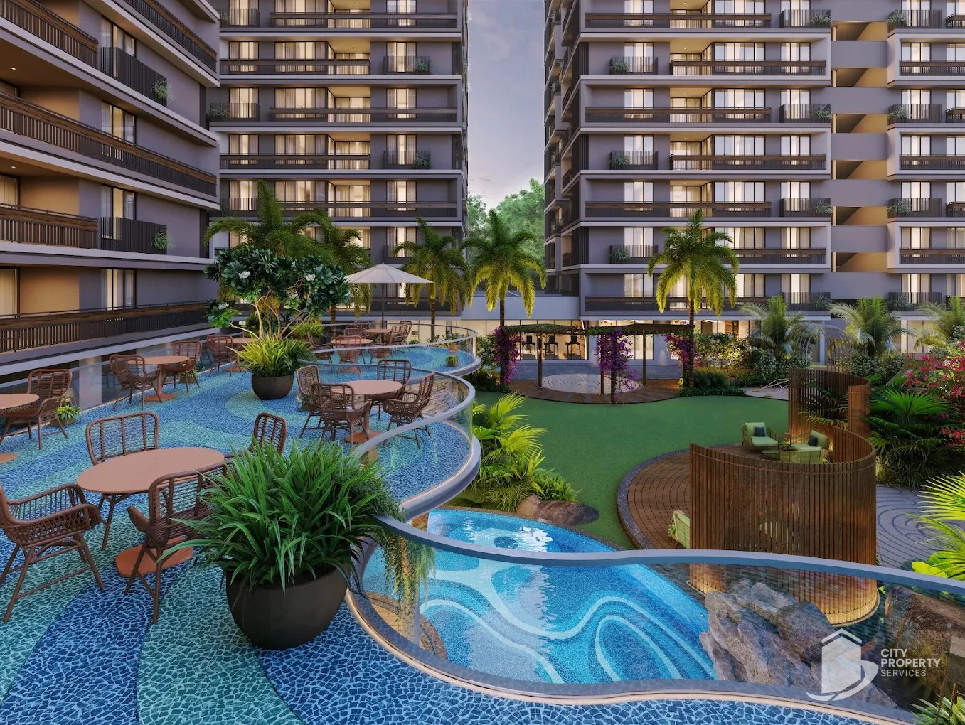 Samatva Magnolia, Ognaj, swimming pool | City Property Services