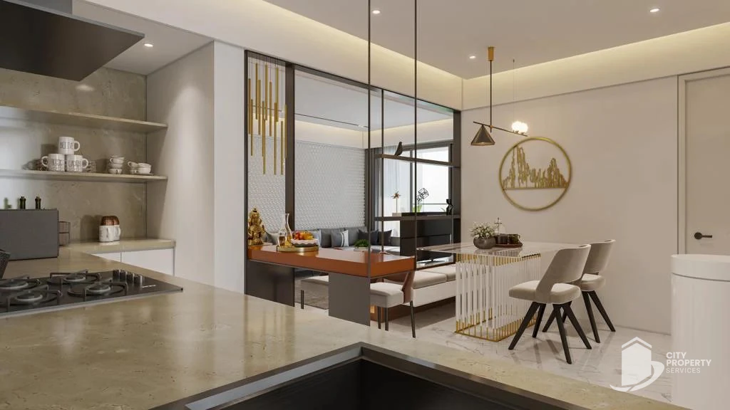 Sarva One26, Vaishnodevi Circle, kitchen | City Property Services