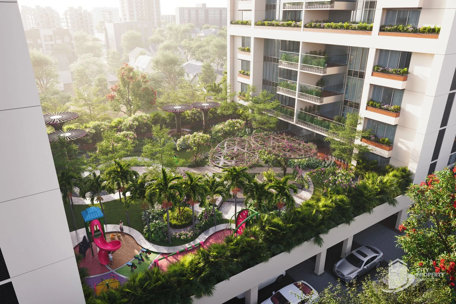Satatya Syril 2, Vaishnodevi Circle, landscape | City Property Services