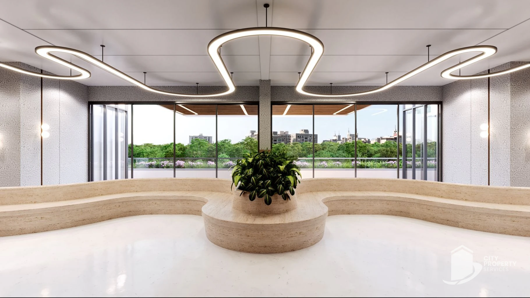 Satatya Syril 2, Vaishnodevi Circle, lobby | City Property Services