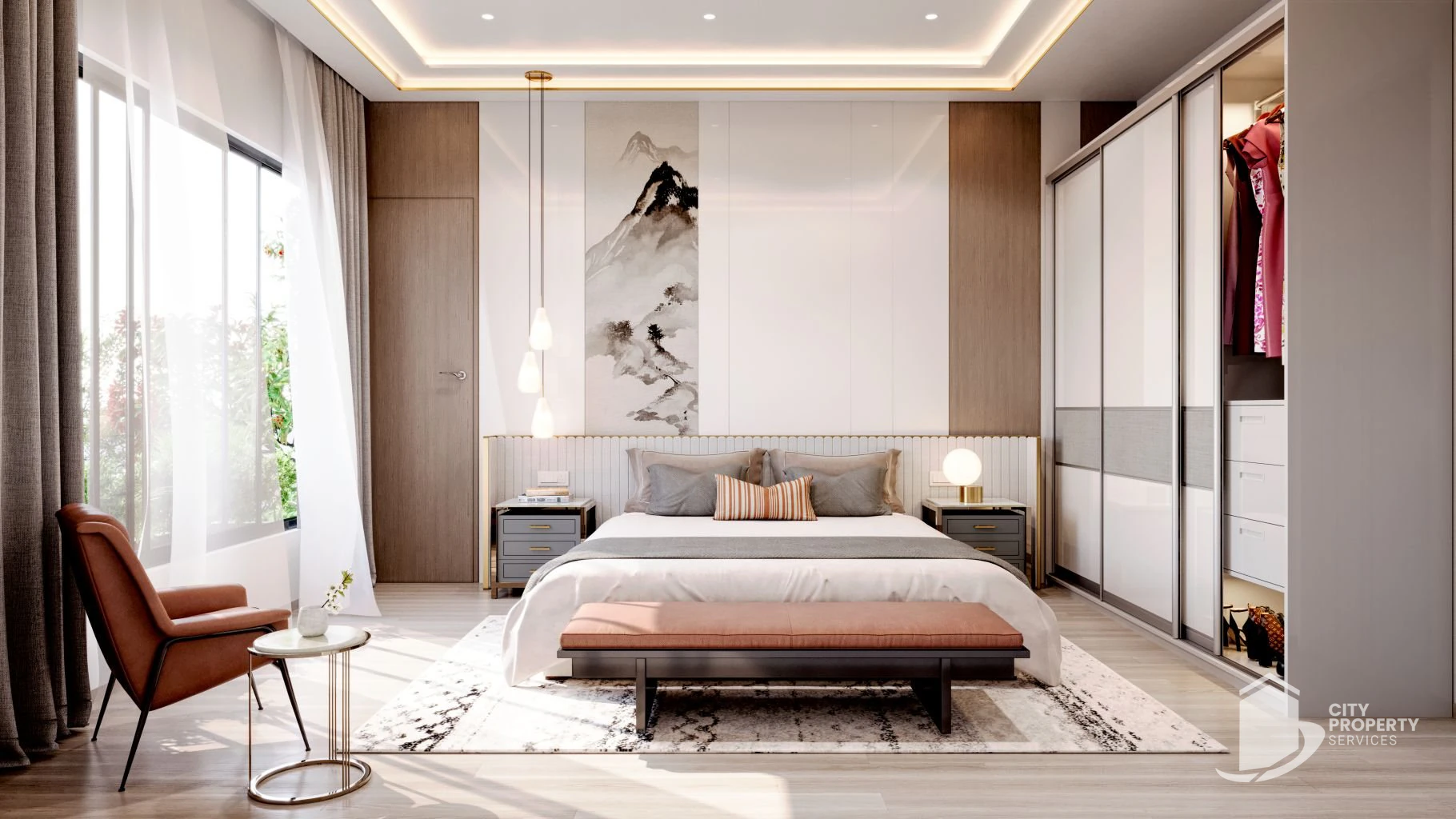 Satatya Syril 2, Vaishnodevi Circle, bedroom | City Property Services