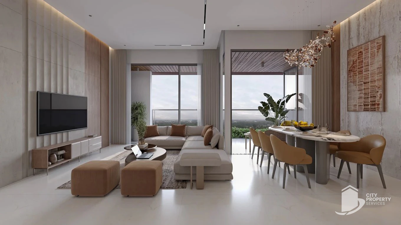 Serenity Status, Vaishnodevi Circle, living room | City Property Services