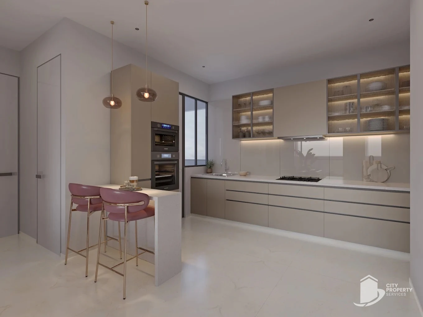 Serenity Status, Vaishnodevi Circle, kitchen | City Property Services