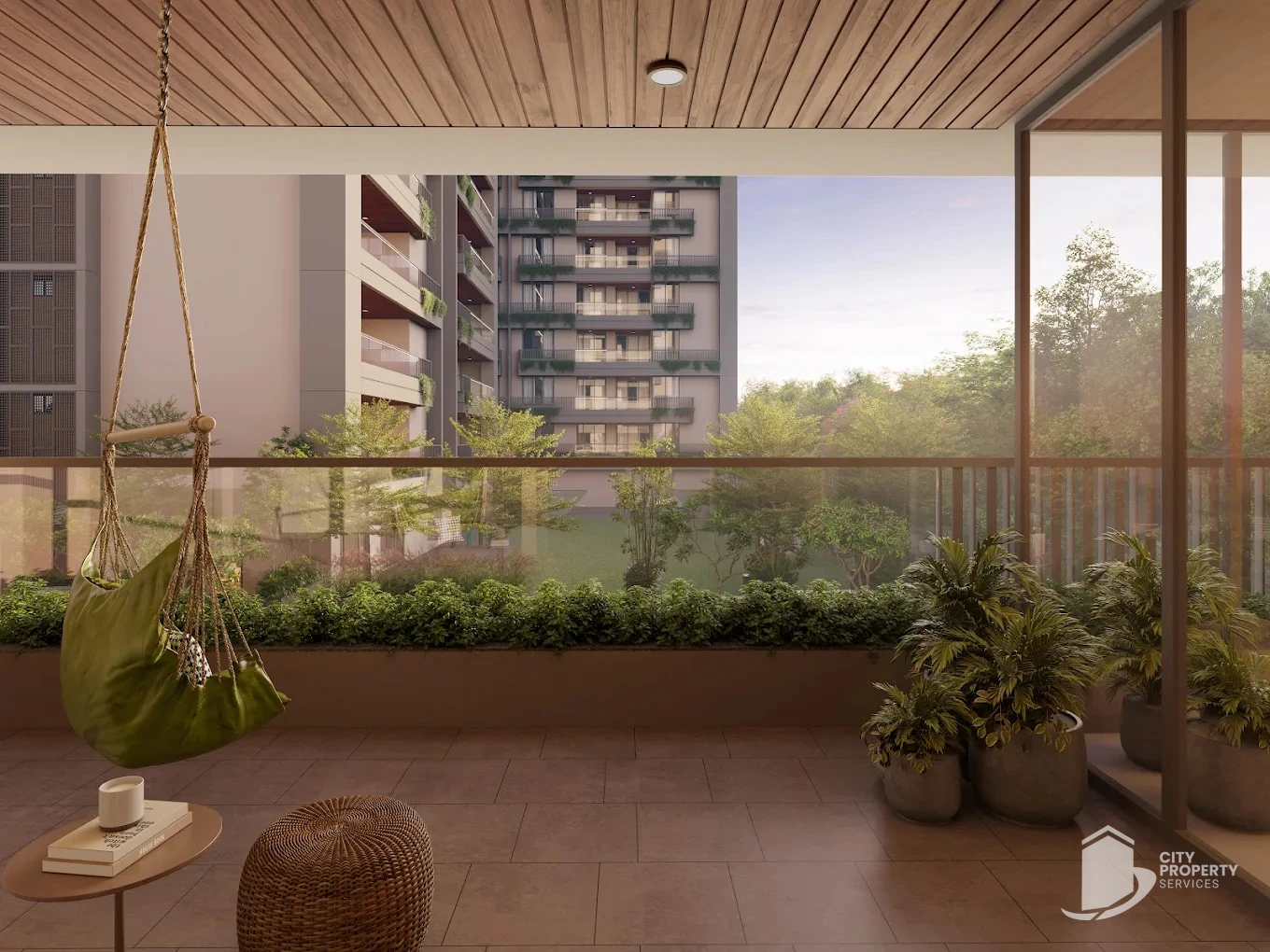 Serenity Status, Vaishnodevi Circle, balcony | City Property Services