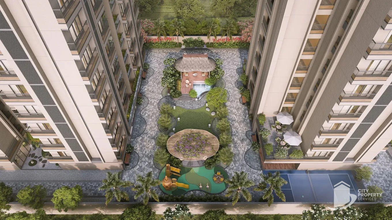 Shailraj Wisteria, Thaltej, aerial view | City Property Services