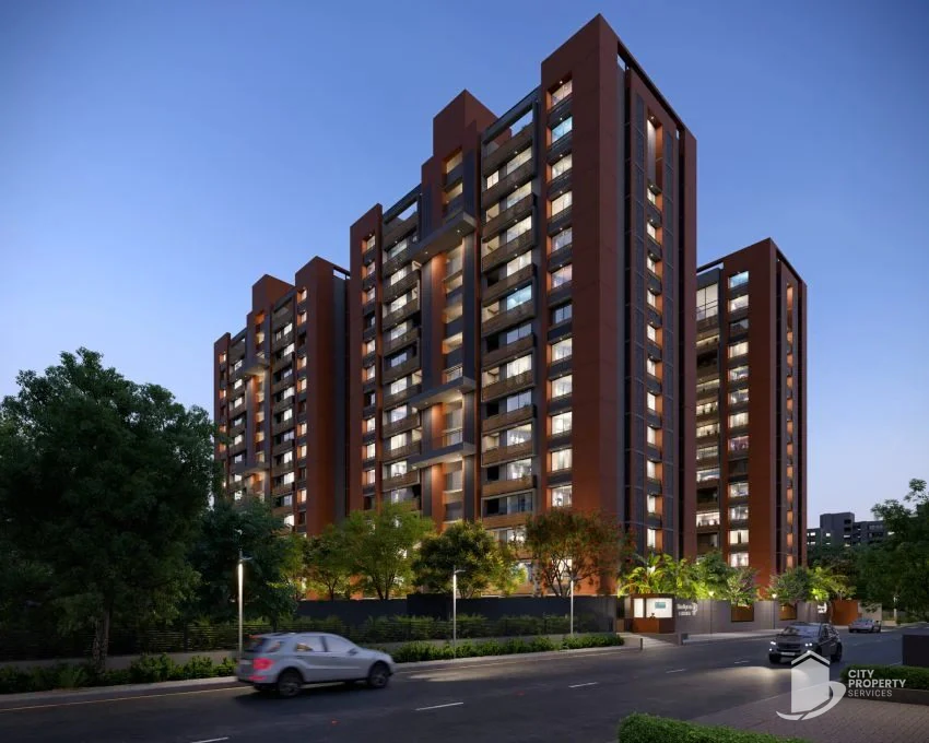 Shaligram Luxuria, Ambli, night view | City Property Services