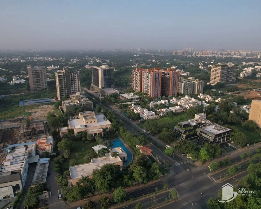 Shaligram Luxuria, Ambli, aerial view | City Property Services