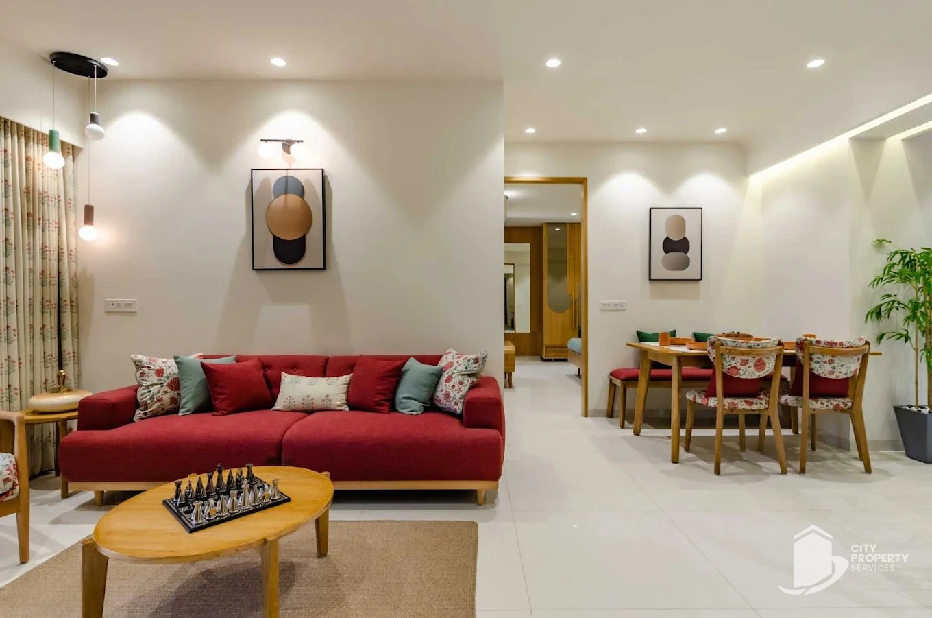 Sharanya Altura, Shilaj, living room | City Property Services