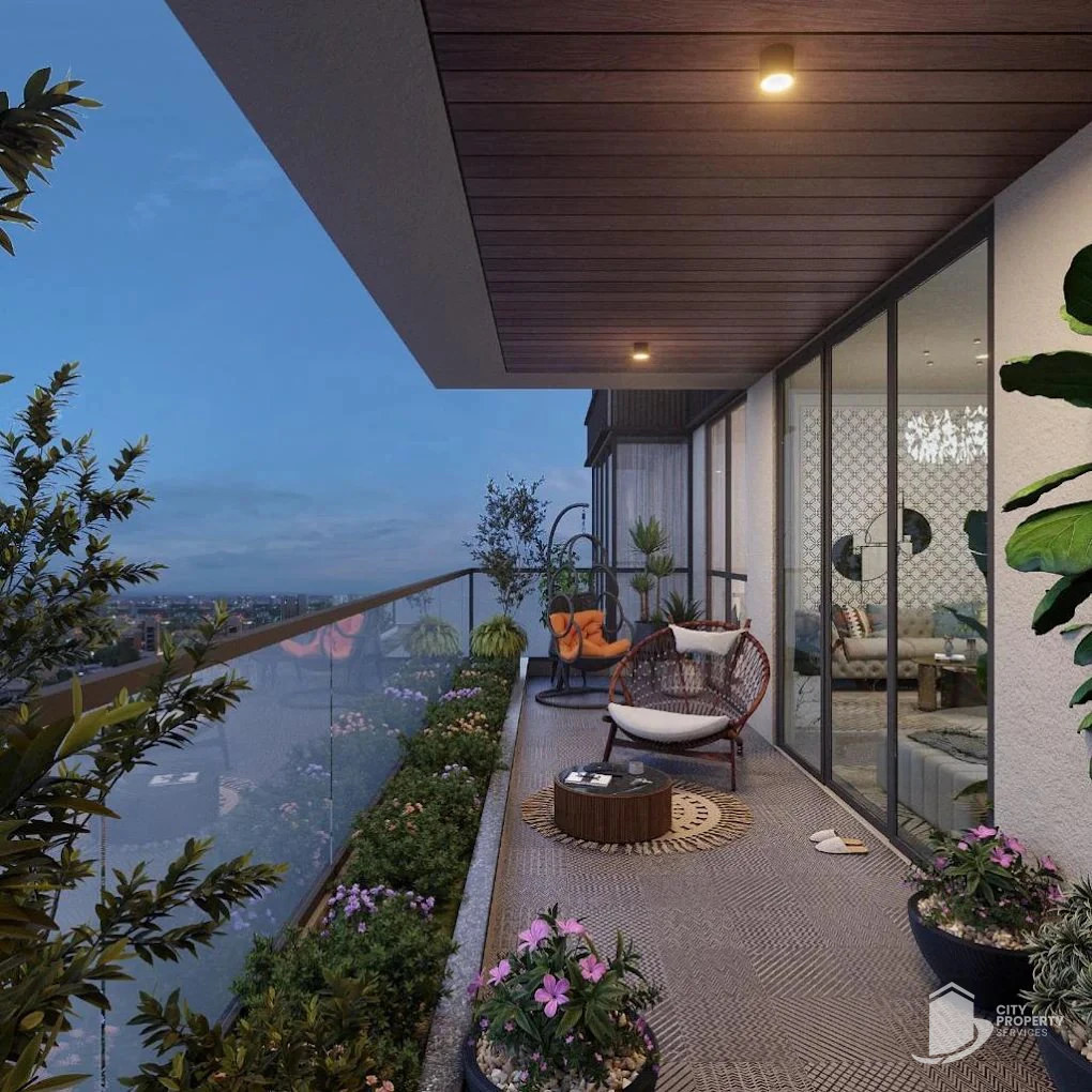Shashwat Evana, Khoraj, balcony | City Property Services