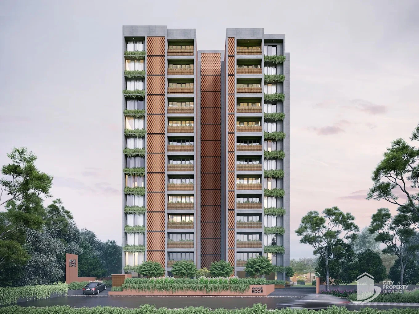 Shivalik Edge, Bopal, exterior | City Property Services