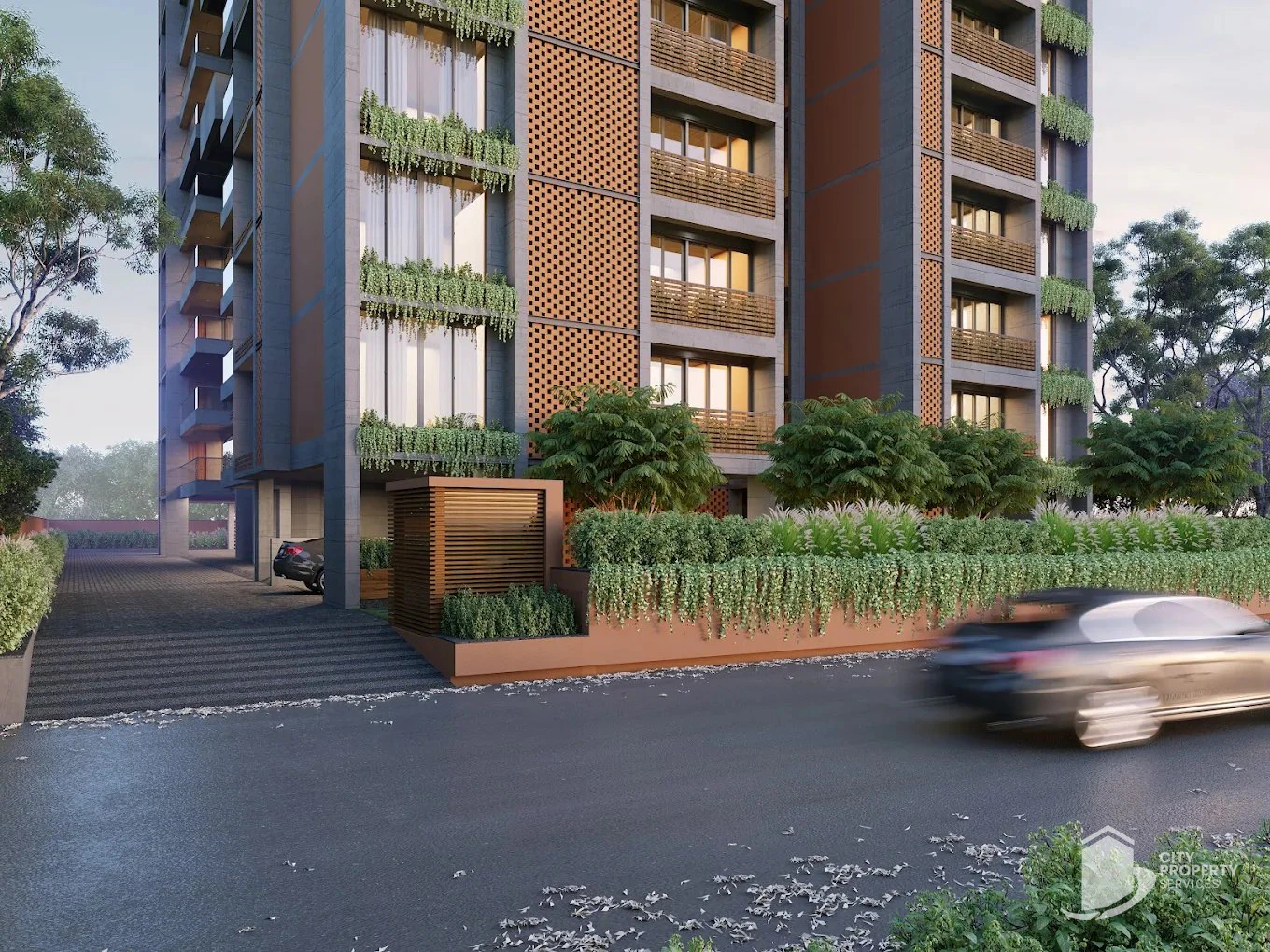 Shivalik Edge, Bopal, entrance | City Property Services