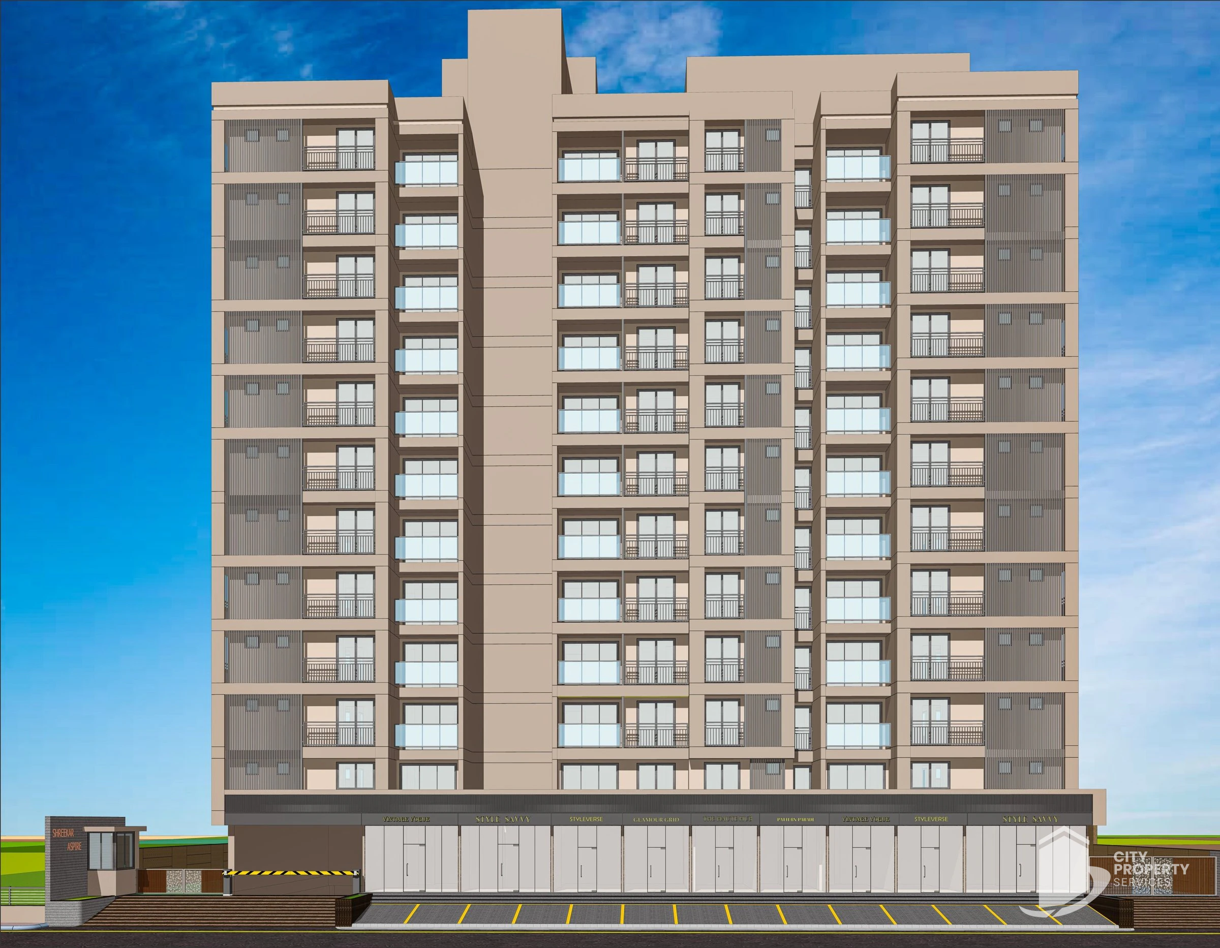 Shreekar Aspire, Bhadaj, exterior | City Property Services