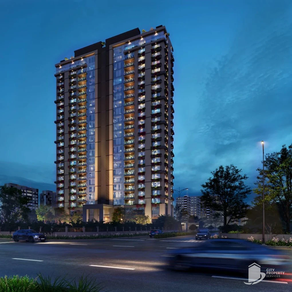 Skyros, Sindhu Bhavan Road, night view | City Property Services