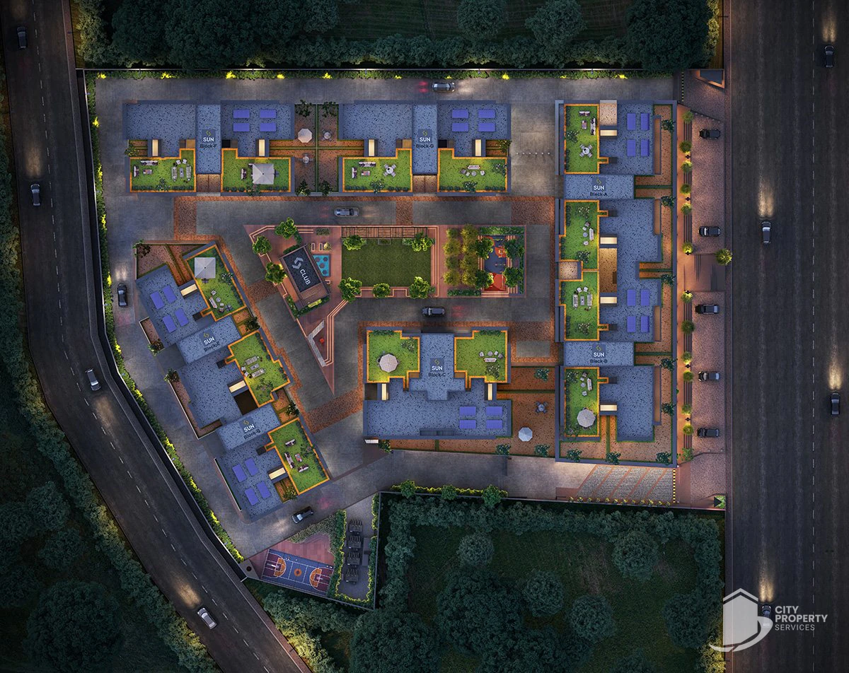 Sun Urban Park, Bopal, aerial view | City Property Services