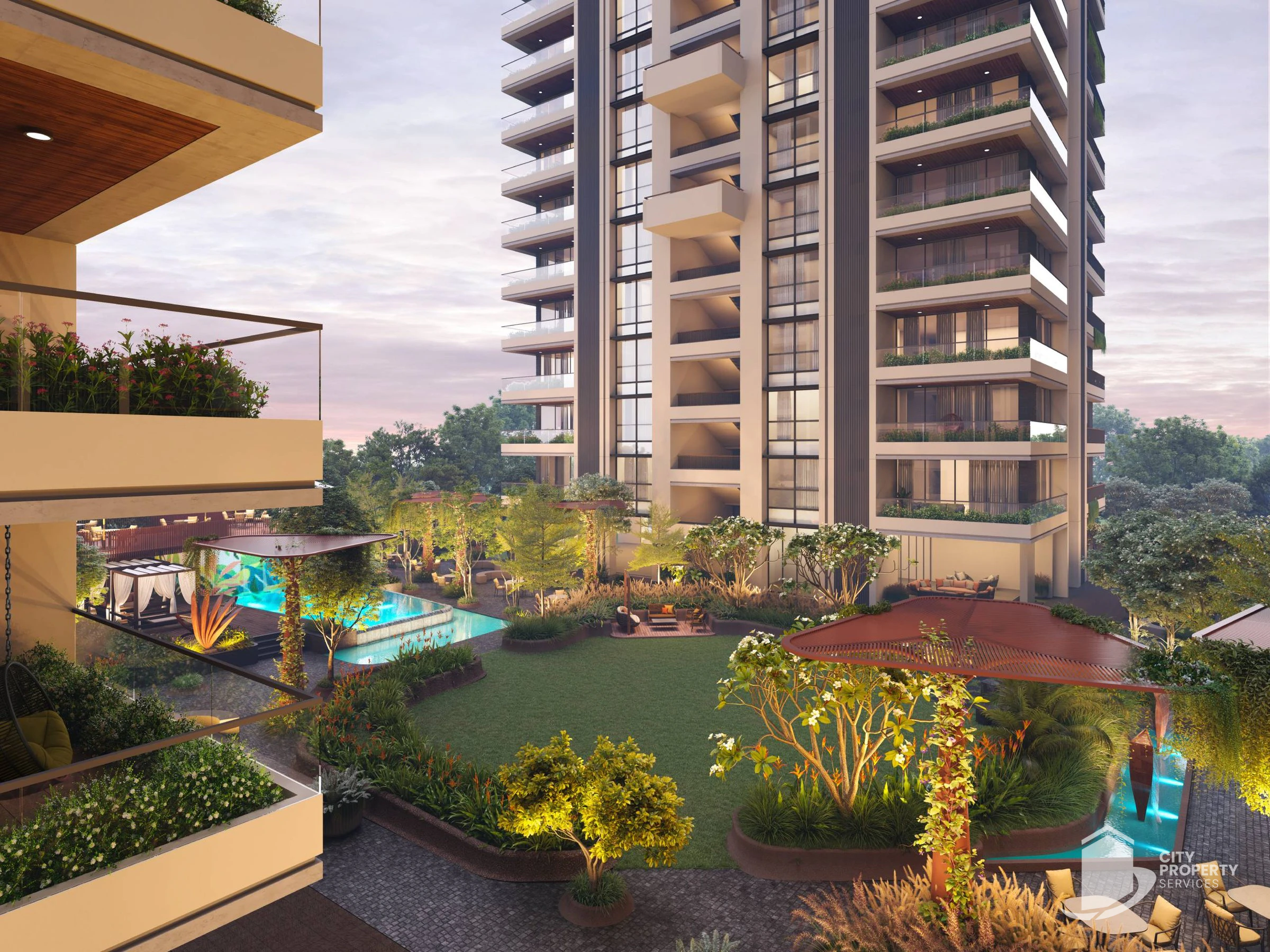 The Beaumonde, Thaltej, landscape | City Property Services