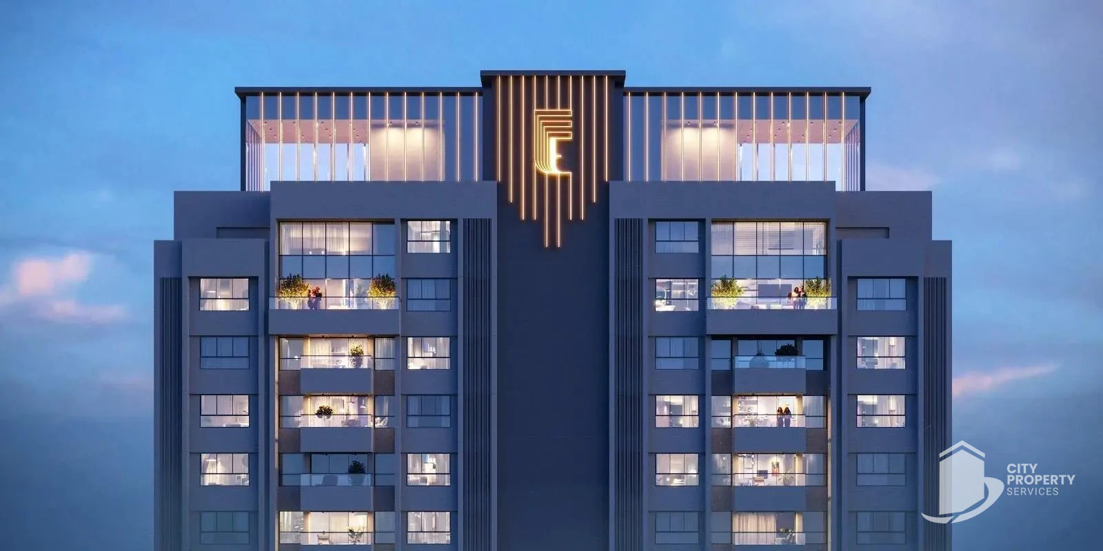 The Evara, Ognaj, night view | City Property Services