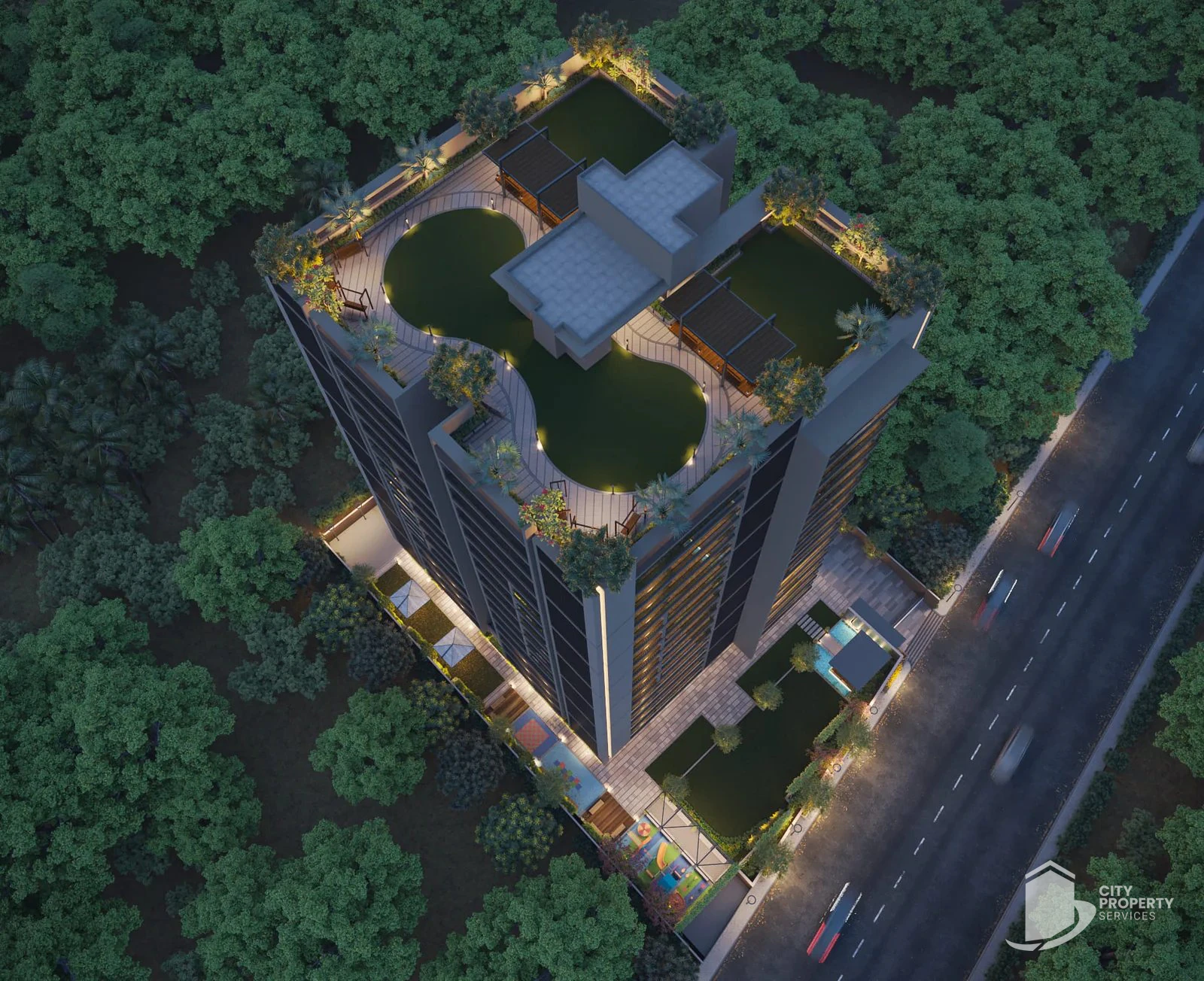 The Evara, Ognaj, aerial view | City Property Services
