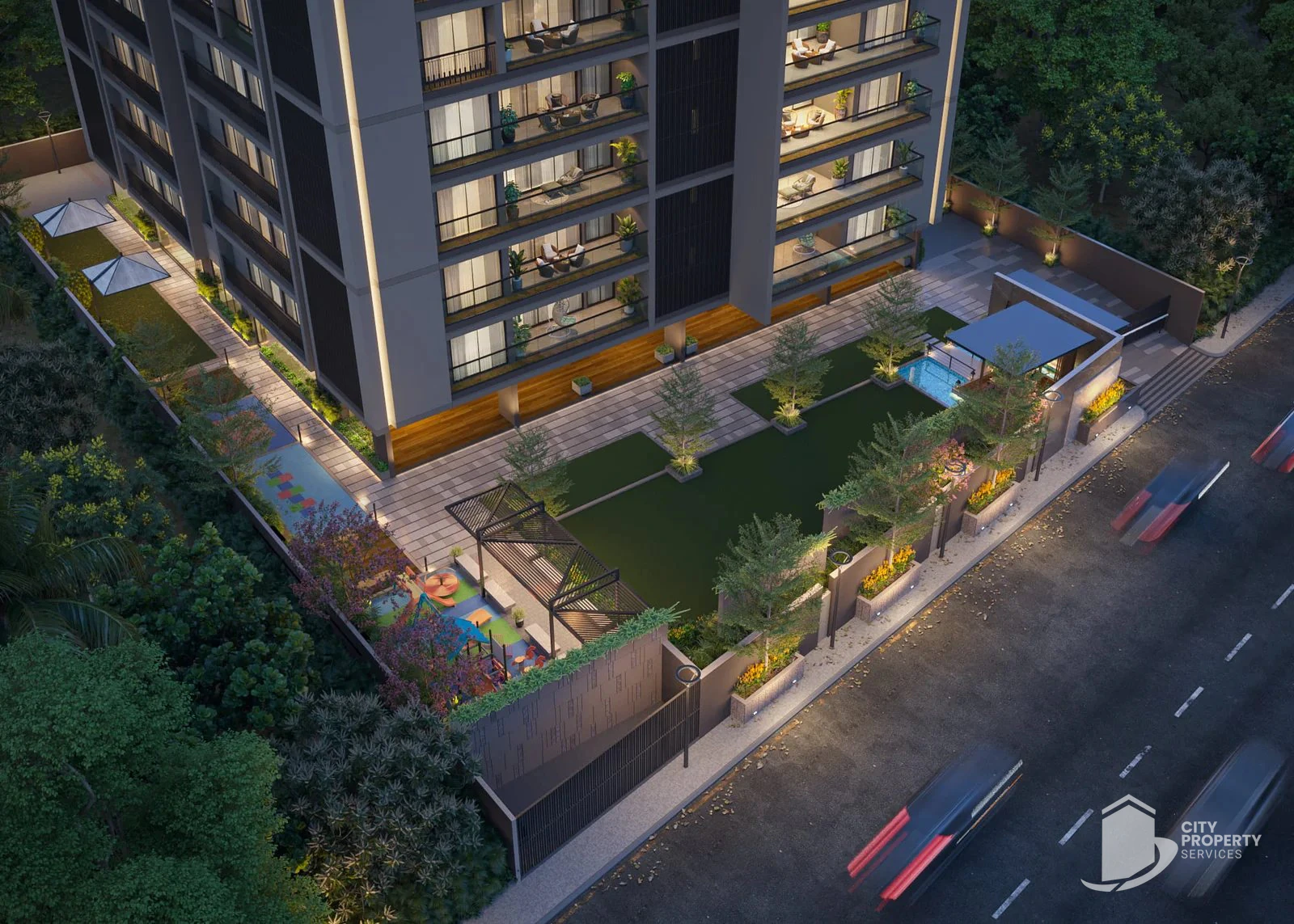 The Evara, Ognaj, aerial view | City Property Services