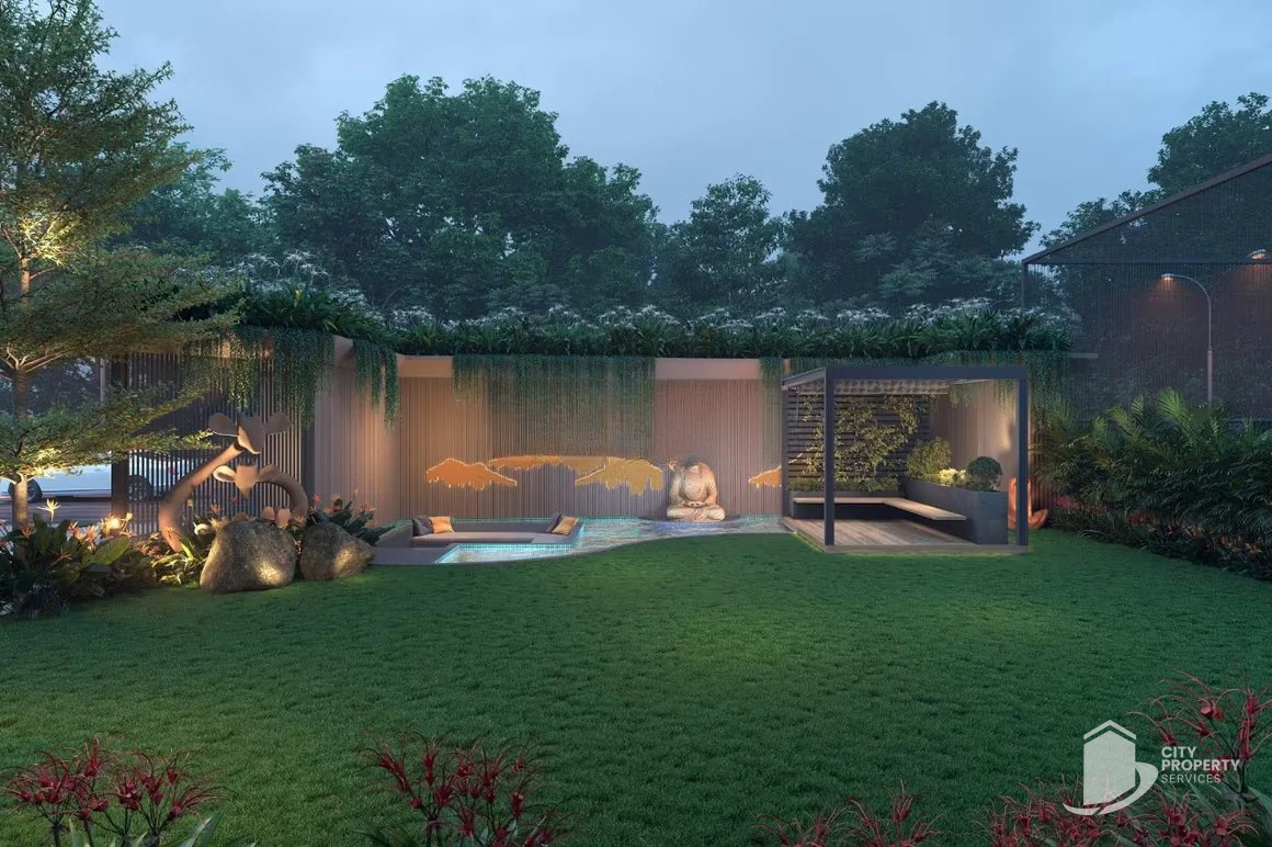 The Fourfront Residency, Thaltej, landscape | City Property Services