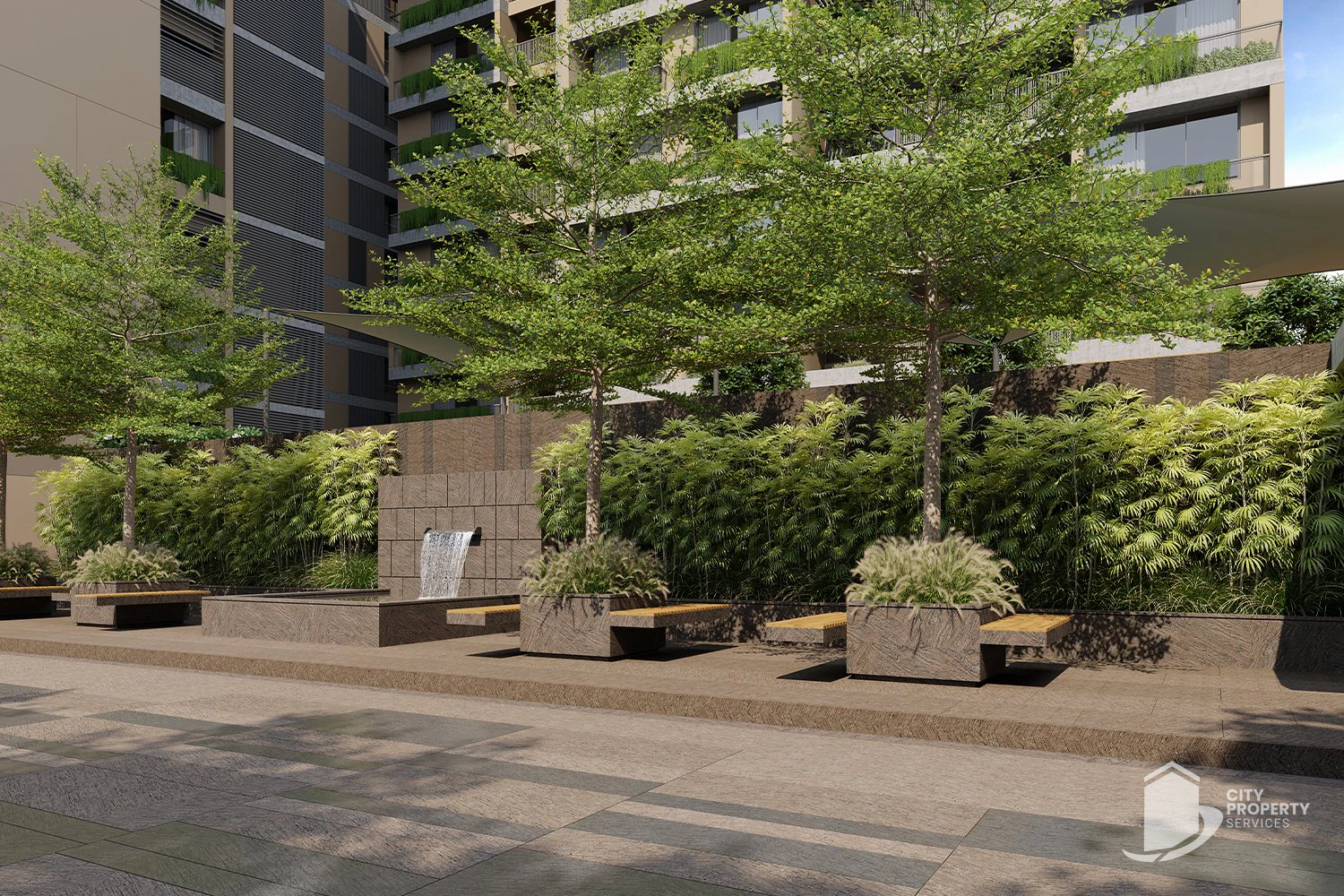 The Gold Sky Villa, Science City, landscape | City Property Services